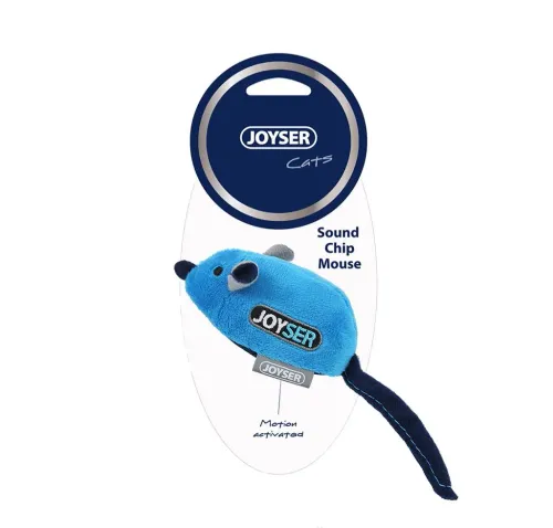 عروسک گربه طرح موش صدادار با کت نیپ برند joyser